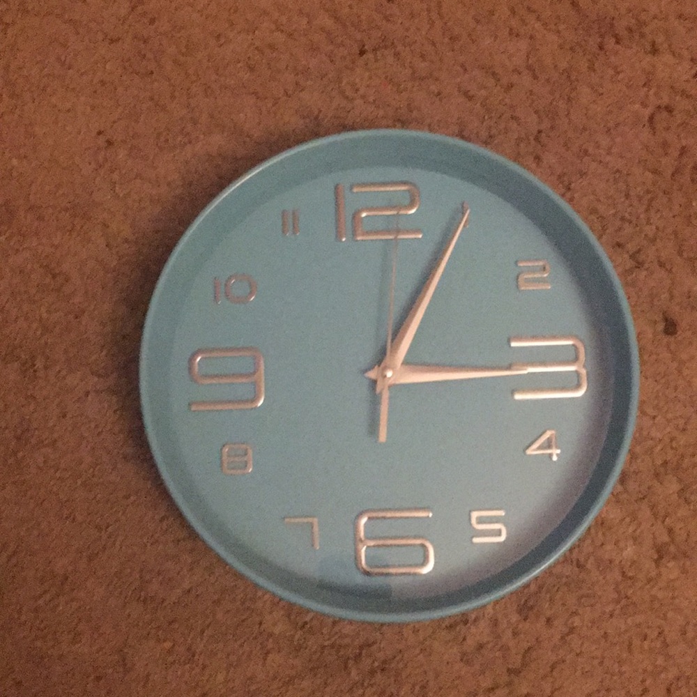 Teal clock